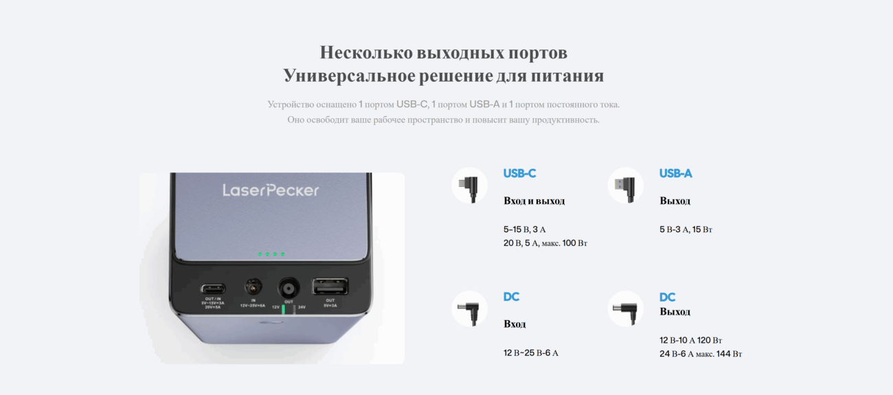 Портативный аккумулятор LaserPecker PowerPack Plus